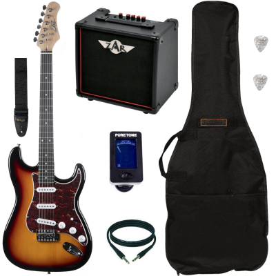 Pack Guitare Electrique EKO ST-100 Sunburst