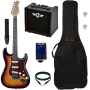 Pack Guitare Electrique EKO ST-100 Sunburst