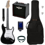 Pack Guitare Electrique EKO ST-100 Black