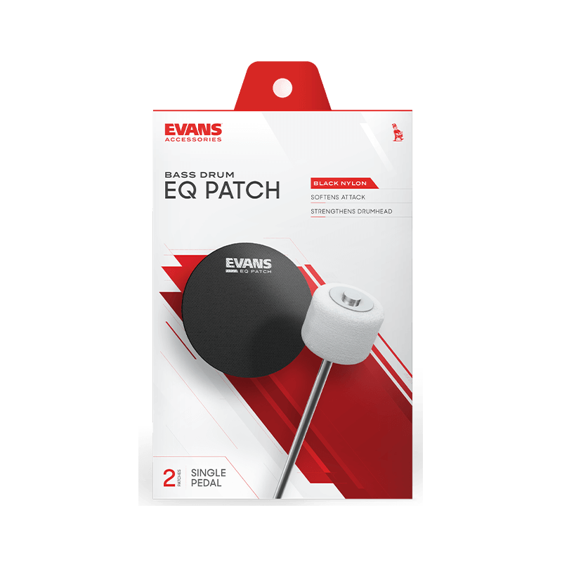 EVANS Patch Grosse Caisse Simple Pédale Nylon Noir