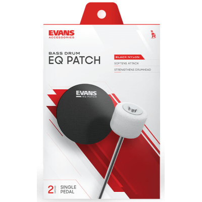 EVANS Patch Grosse Caisse Simple Pédale Nylon Noir