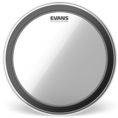 EVANS EMAD2 Transparente Grosse Caisse 22"