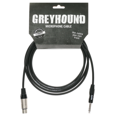KLOTZ GREYHOUND CABLE XLR Femelle / Jack Stéréo Mâle 3 m