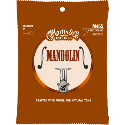 MARTIN 80/20 Monel Wound Medium 11-40 Mandoline 8 Cordes