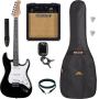 Pack Guitare Electrique EKO ST100 Black