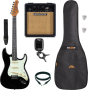 Pack Guitare Electrique EKO ST300 Black