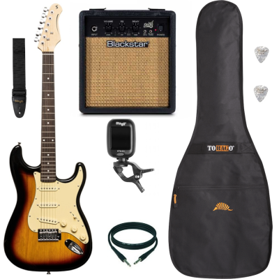 Pack Guitare Electrique STAGG SES-30 Sunburst
