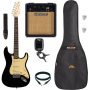 Pack Guitare Electrique STAGG SES-30 Black
