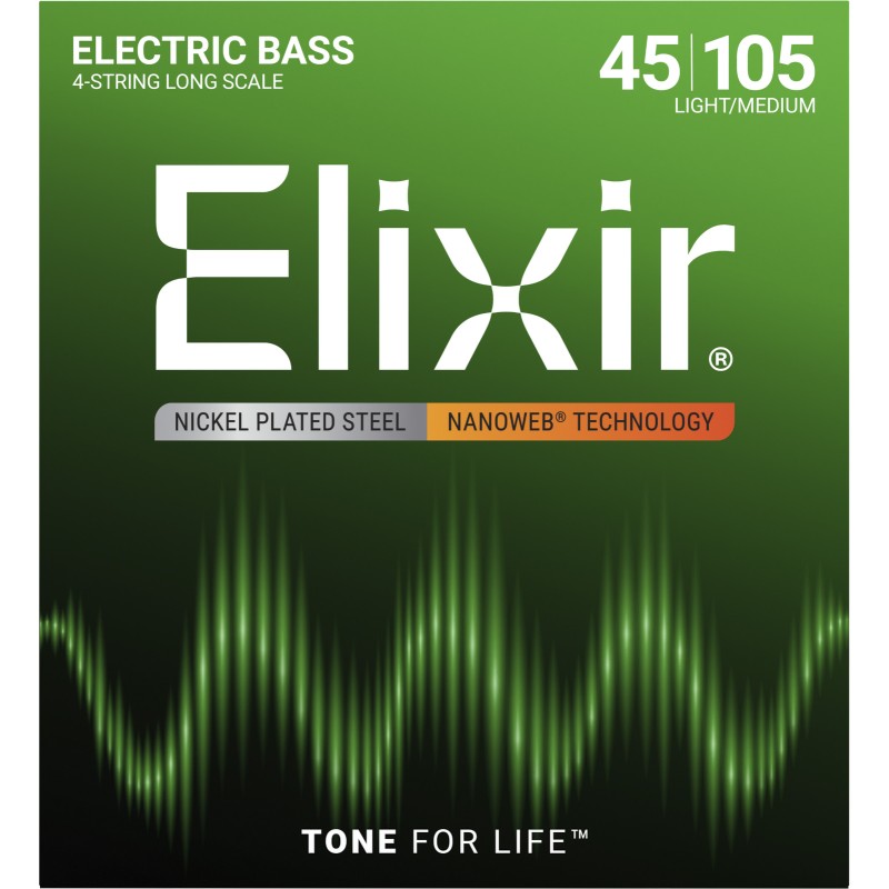 ELIXIR ELECTRIC BASS Nanoweb Medium 45-105