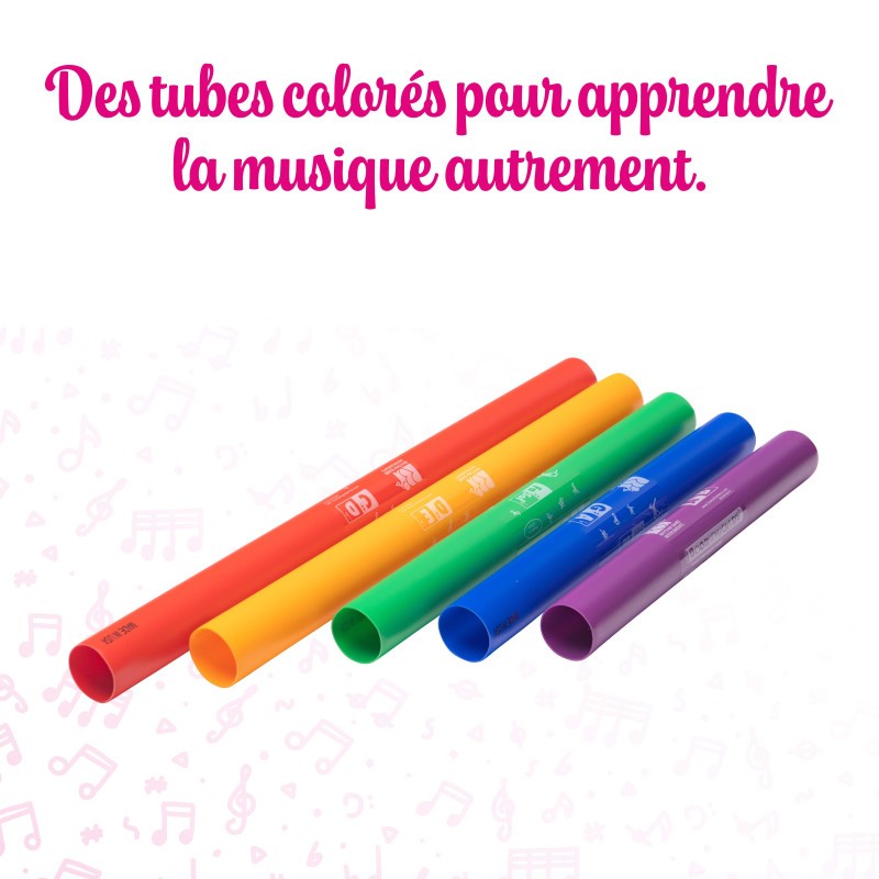 5 Tubes Boomwhackers Chromatique (5 Notes)