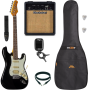 Pack Guitare Electrique EKO ST350 HSS Black