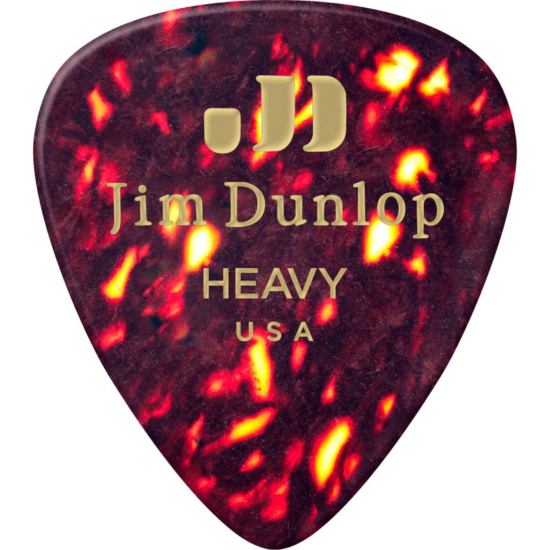 DUNLOP Médiator Celluloid Classic Marron Heavy
