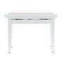 QUIKLOK Banquette Piano Blanc Brillant Assise Simili