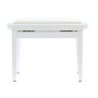 QUIKLOK Banquette Piano Blanc Brillant Assise Simili