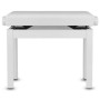 GEWA Banquette Piano Etude Blanc Mat Assise Simili