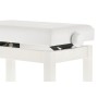 GEWA Banquette Piano Etude Blanc Mat Assise Simili