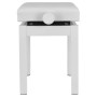 GEWA Banquette Piano Etude Blanc Mat Assise Simili