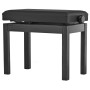 GEWA Banquette Piano Etude Noir Mat Assise Simili