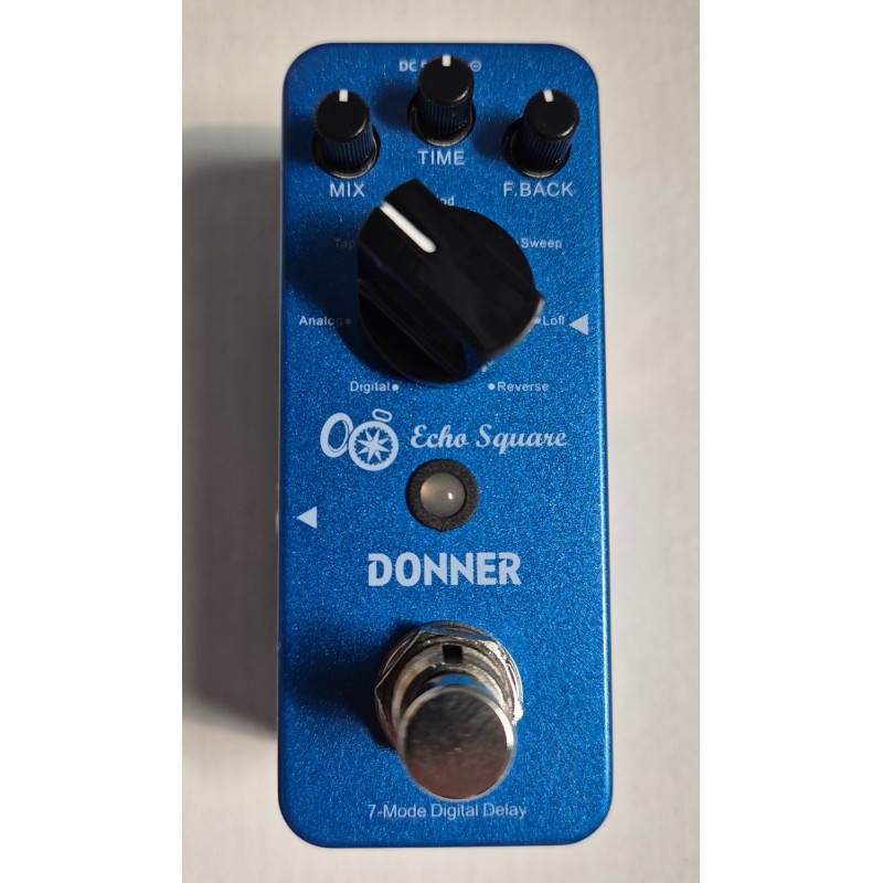 DONNER 7-Mode Digital Delay Echo Square Occasion