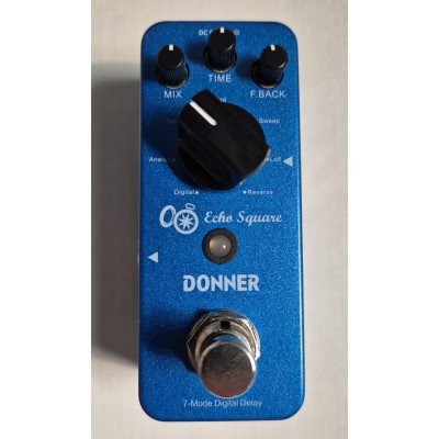 DONNER 7-Mode Digital Delay Echo Square Occasion