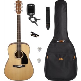 Pack Guitare Acoustique FENDER CD-60 Natural