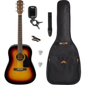 Pack Guitare Acoustique FENDER CD-60 Sunburst