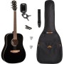 Pack Guitare Acoustique EKO RANGER 6 Black