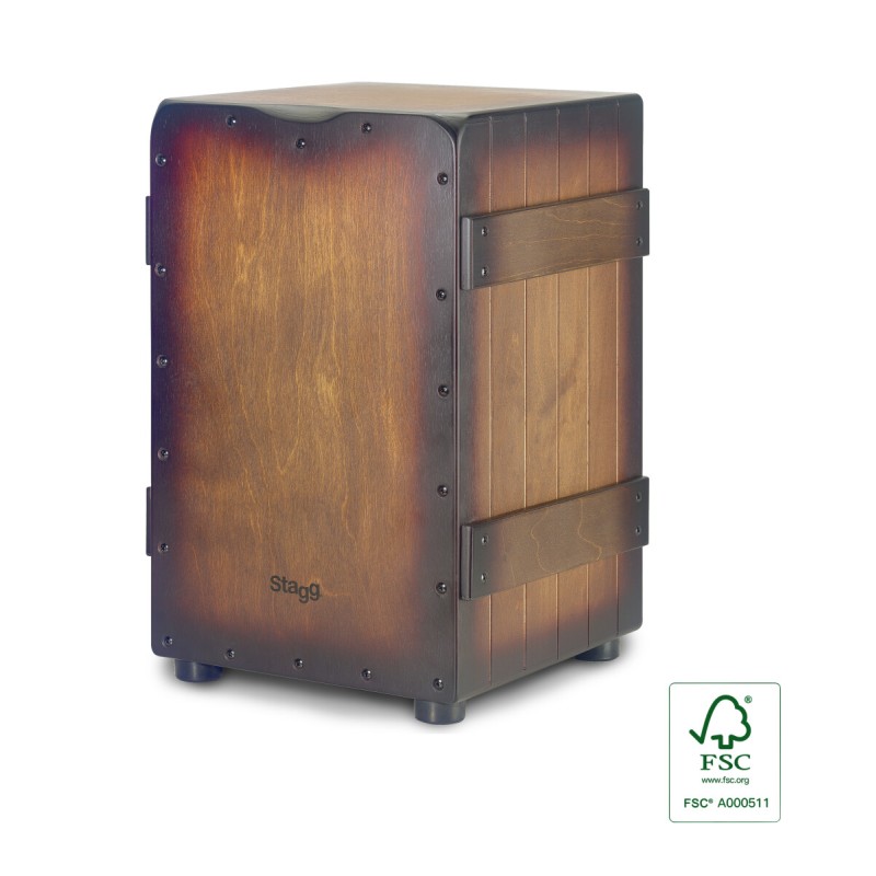 STAGG Crate Sunburst Brun