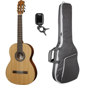 Pack Guitare Classique Gaucher SANTOS Y MAYOR 7-LH 4/4