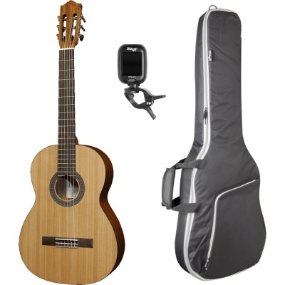 Pack Guitare Classique Gaucher SANTOS Y MAYOR 7-LH 4/4