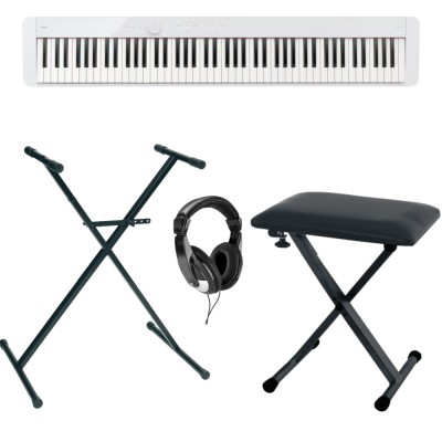 Pack CASIO PX-S1100 Blanc + Stand + Banquette + Casque