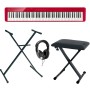 Pack CASIO PX-S1100 Rouge + Stand + Banquette + Casque