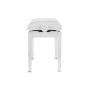 GEWA Banquette Piano Deluxe Blanc Satiné Assise Vinyle Blanc