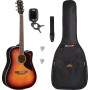 Pack Guitare Electro Acoustique EKO RANGER 6 CE Brown Sunburst
