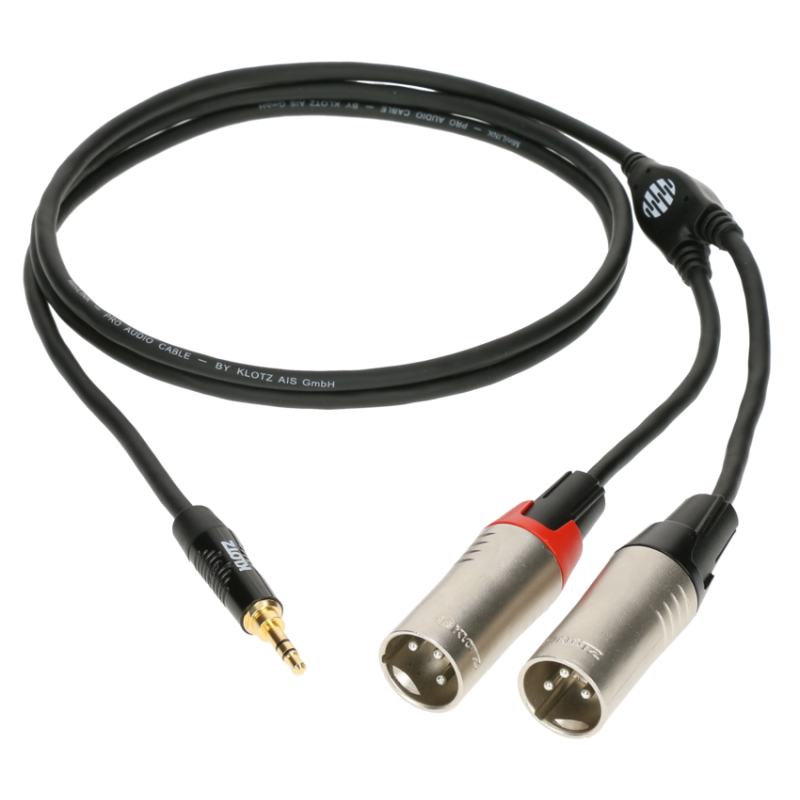 KLOTZ MiniLINK Pro CABLE Mini Jack Stéréo Mâle/2 XLR Mâle 3m