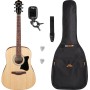 Pack Guitare Acoustique IBANEZ V40-OPN Open Pore Natural