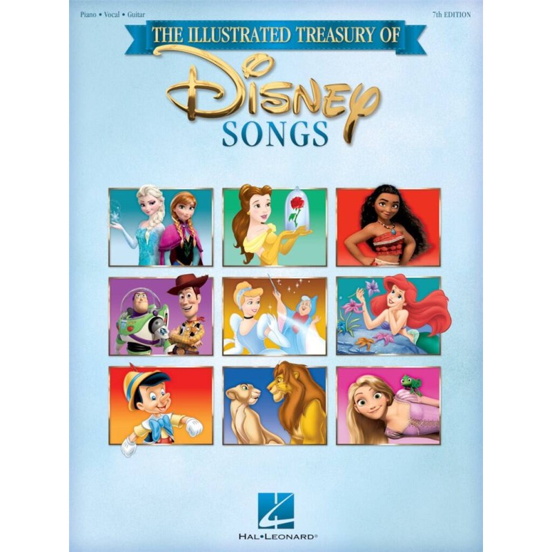 The Illustrated Treasury of Disney Piano / Voix / Guitare