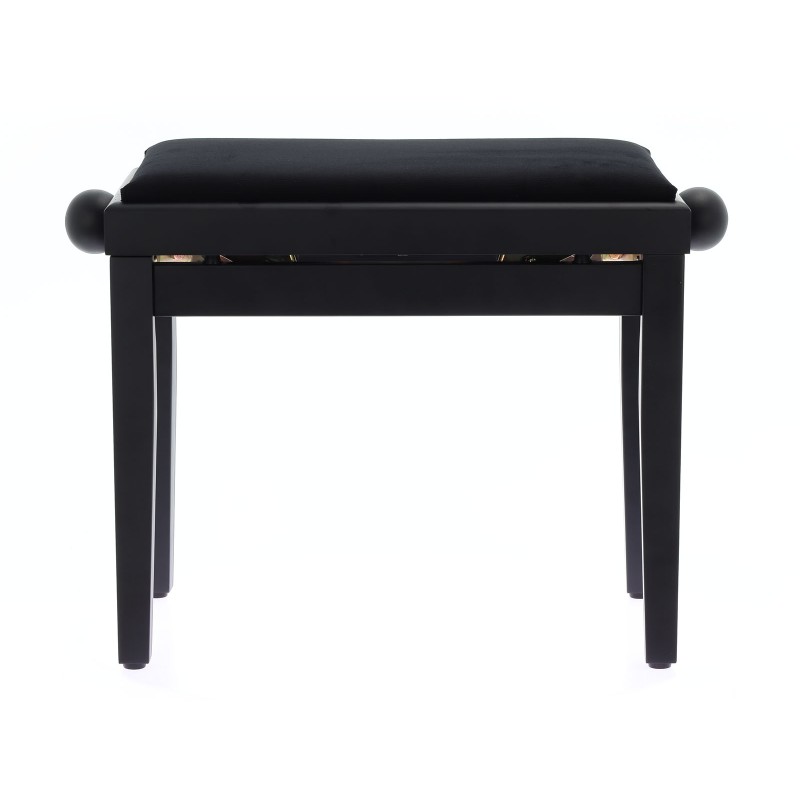 QUIKLOK Banquette Piano Noir Satiné Assise Velours