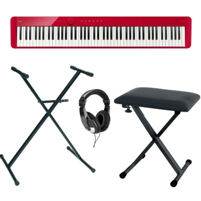 Pack NUX NPK-200 Rouge + Stand + Banquette + Casque