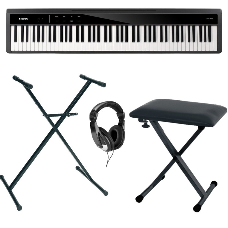 Pack NUX NPK-200 Noir + Stand + Banquette + Casque